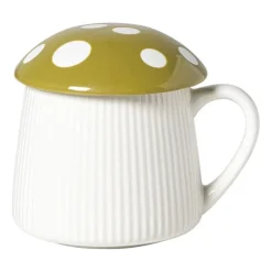 Xenos Paddenstoel mok - groen - 350 ml- Mokken