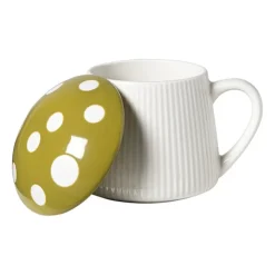 Xenos Paddenstoel mok - groen - 350 ml- Mokken