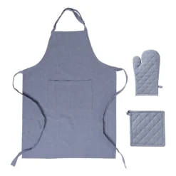 Xenos Pannenlap denim - blauw - 20x20 cm- Pannenlappen