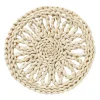 Xenos Panonderzetter bloem rond - mais - ø20 cm- Onderzetters