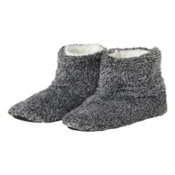 Xenos Pantoffels gemeleerd - donkergrijs - maat 37-38- Winterartikelen