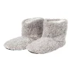 Xenos Pantoffels gemeleerd - lichtgrijs - maat 41-42- Winterartikelen