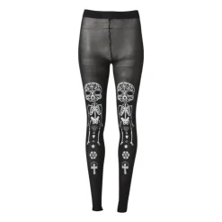 Xenos Panty halloween skelet - one size- Verkleedkleding