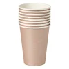 Xenos Papieren bekers - roségoudkleurig - set van 8- Wegwerpservies