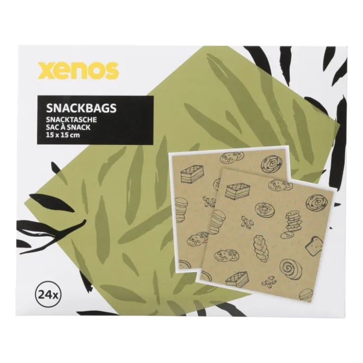 Xenos Papieren boterhamhouders - set van 24- Broodtrommels