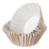 Xenos Papieren cupcake vormpjes stripes - set van 24 - ø11 cm- Bakvormen