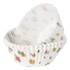 Xenos Papieren cupcake vormpjes dots - set van 24 - ø11 cm- Bakvormen