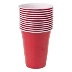 Xenos Partycup rood - 530 ml - 12 stuks- Wegwerpservies