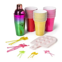 Xenos Partycup roze - 530 ml - 12 stuks- Wegwerpservies|Babyshower