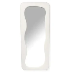 Xenos Passpiegel wave teddy - wit - 168x70 cm- Passpiegels