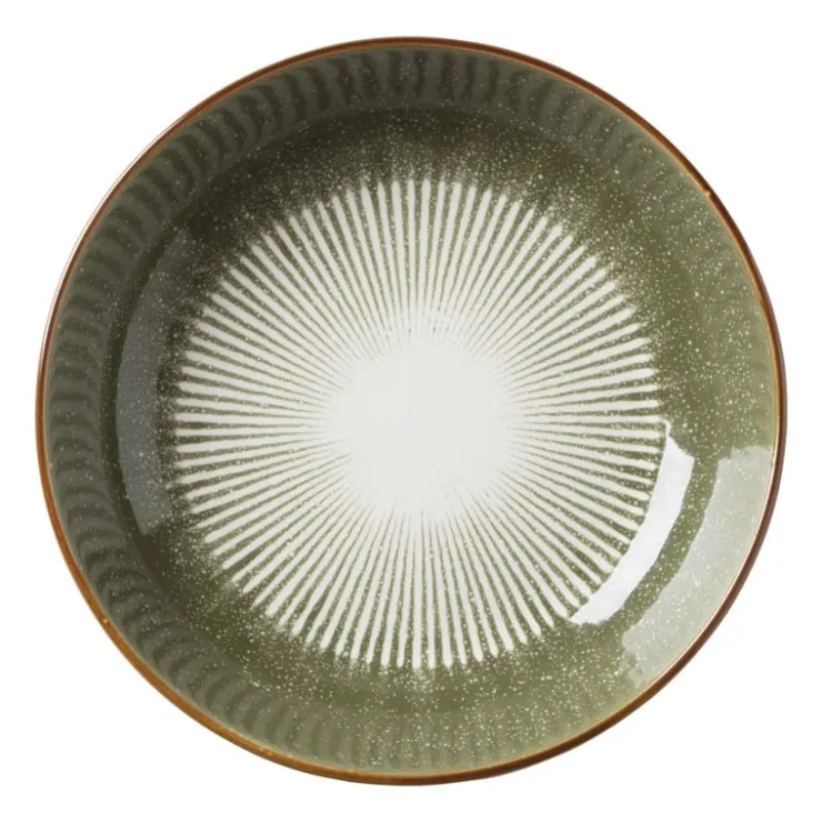 Xenos Pastabord Yara - groen - ⌀21.7 cm- Borden