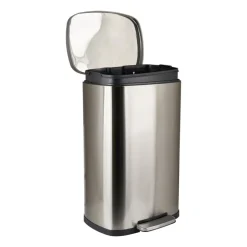 Xenos Pedaalemmer - zilver - 50 liter- Pedaalemmers|Prullenbakken
