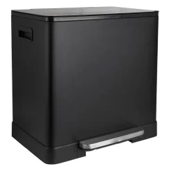 Xenos Pedaalemmer - zwart - 2x20 liter- Pedaalemmers|Prullenbakken