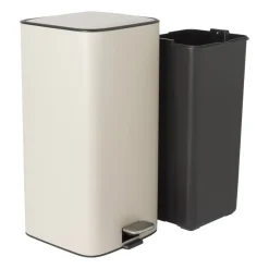 Xenos Pedaalemmer guard - beige - 28 liter- Pedaalemmers