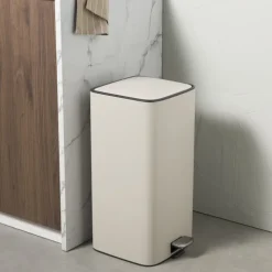 Xenos Pedaalemmer guard - beige - 28 liter- Pedaalemmers