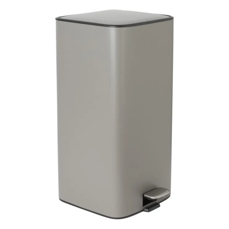 Xenos Pedaalemmer guard - grijs - 28 liter- Pedaalemmers