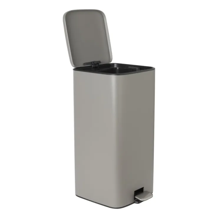 Xenos Pedaalemmer guard - grijs - 28 liter- Pedaalemmers