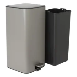 Xenos Pedaalemmer guard - grijs - 28 liter- Pedaalemmers