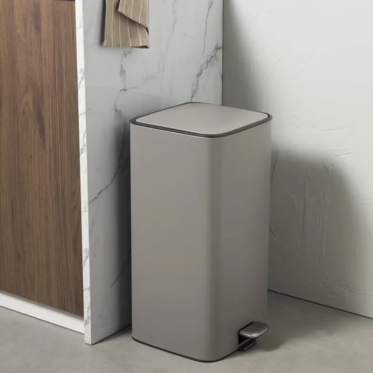 Xenos Pedaalemmer guard - grijs - 28 liter- Pedaalemmers