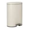 Xenos Pedaalemmer ovaal - beige - 50 liter- Pedaalemmers