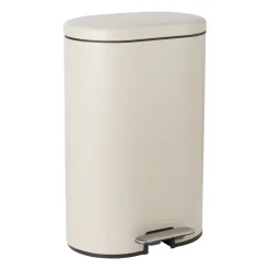 Xenos Pedaalemmer ovaal - beige - 30 liter- Pedaalemmers