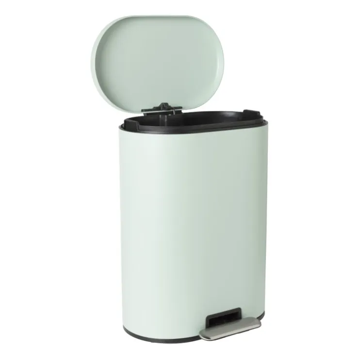 Xenos Pedaalemmer ovaal - groen - 50 liter- Pedaalemmers