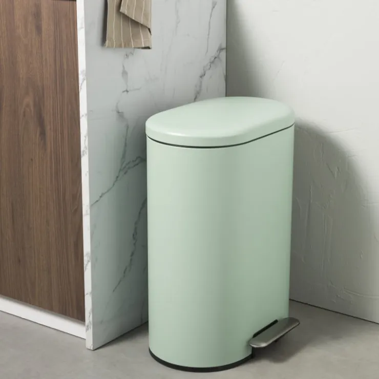 Xenos Pedaalemmer ovaal - groen - 50 liter- Pedaalemmers