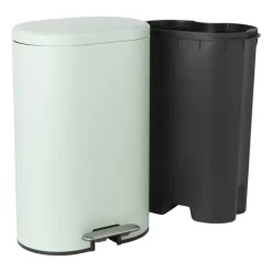 Xenos Pedaalemmer ovaal - groen - 30 liter- Pedaalemmers