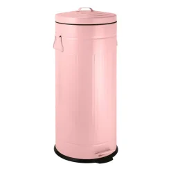 Xenos Pedaalemmer retro look - roze - 30 liter- Pedaalemmers|Prullenbakken
