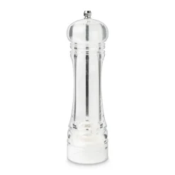 Xenos Peper en zoutmolen - transparant - 22 cm- Keukengerei