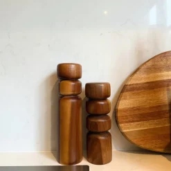 Xenos Peper- of zoutmolen - bruin - ø6x22 cm- Keukengerei