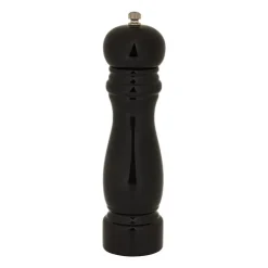 Xenos Pepermolen klassiek - zwart - 22 cm- Keukengerei