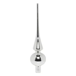 Xenos Piek - zilver -7x7x26 cm- Kerstpieken