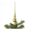 Xenos Piek glas - goudkleurig - ø6x28 cm- Kerstpieken