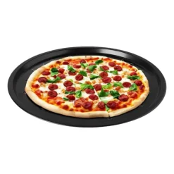 Xenos Pizzavorm geperforeerd - zwart - ø31 cm- Bakgerei