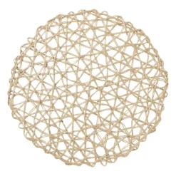 Xenos Placemat - jute - ø38 cm- Placemats