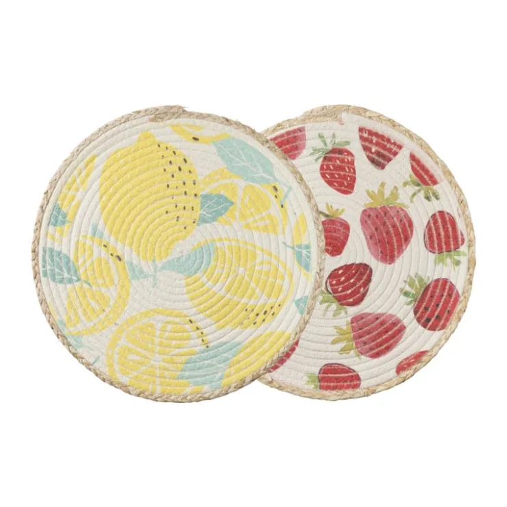 Xenos Placemat aardbei - ø38 cm- Placemats