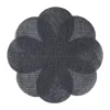 Xenos Placemat 3D bloem - zwart - ø38 cm- Placemats