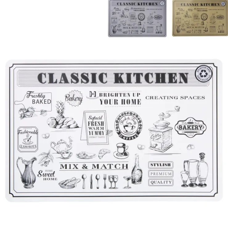 Xenos Placemat keuken - 43.5x28.5 cm - diverse varianten- Placemats