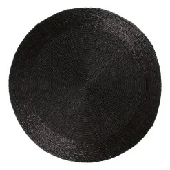 Xenos Placemat kraaltjes - zwart - ø33 cm- Placemats