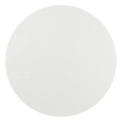 Xenos Placemat PU leer - crème - ø38 cm- Placemats