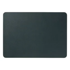 Xenos Placemat PU leer - donkergroen - 33x46 cm- Placemats