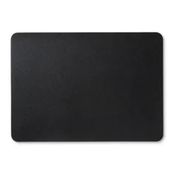 Xenos Placemat PU leer - zwart - 33x46 cm- Placemats