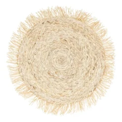 Xenos Placemat rond met franjes - ⌀38 cm- Placemats