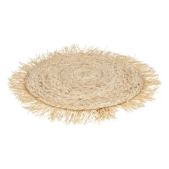Xenos Placemat rond met franjes - ⌀38 cm- Placemats