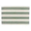 Xenos Placemat streep - groen - set van 2- Placemats