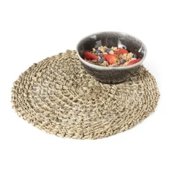 Xenos Placemat zeegras - Ø35 cm- Placemats