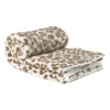 Xenos Plaid animal - bruin/beige - 130x170 cm- Kerstcadeaus|Plaids