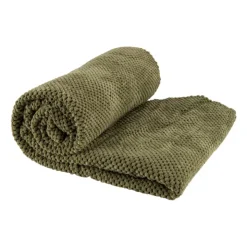 Xenos Plaid blokje - groen - 130x160 cm- Plaids