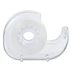 Xenos Plakband houder - transparant - 14x10x3 cm- Knutselspullen